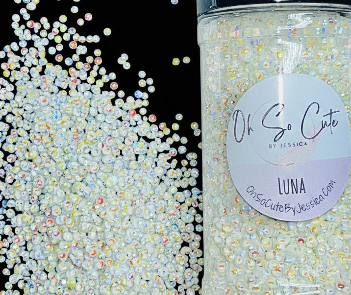 Luna — Opal, Pearl Chunky glitter only -