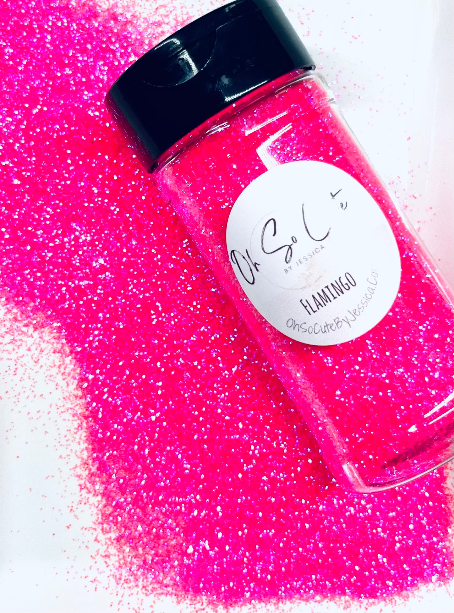 Flamingo - neon pink opal