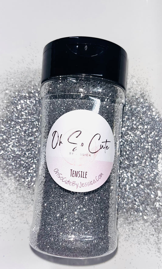 Tinsel-metallic silver