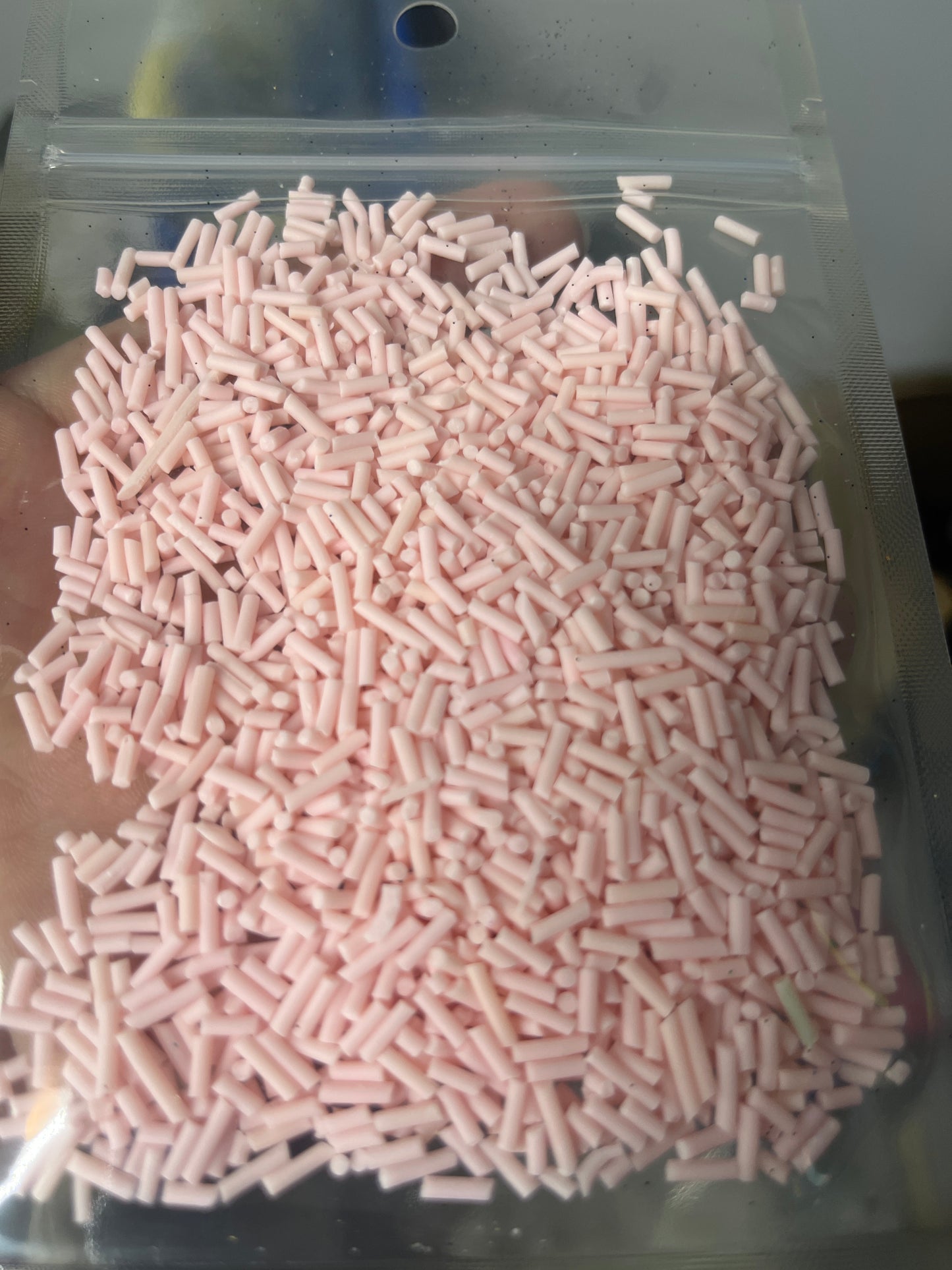 Light Pink Sprinkles - polymer clays DISCO
