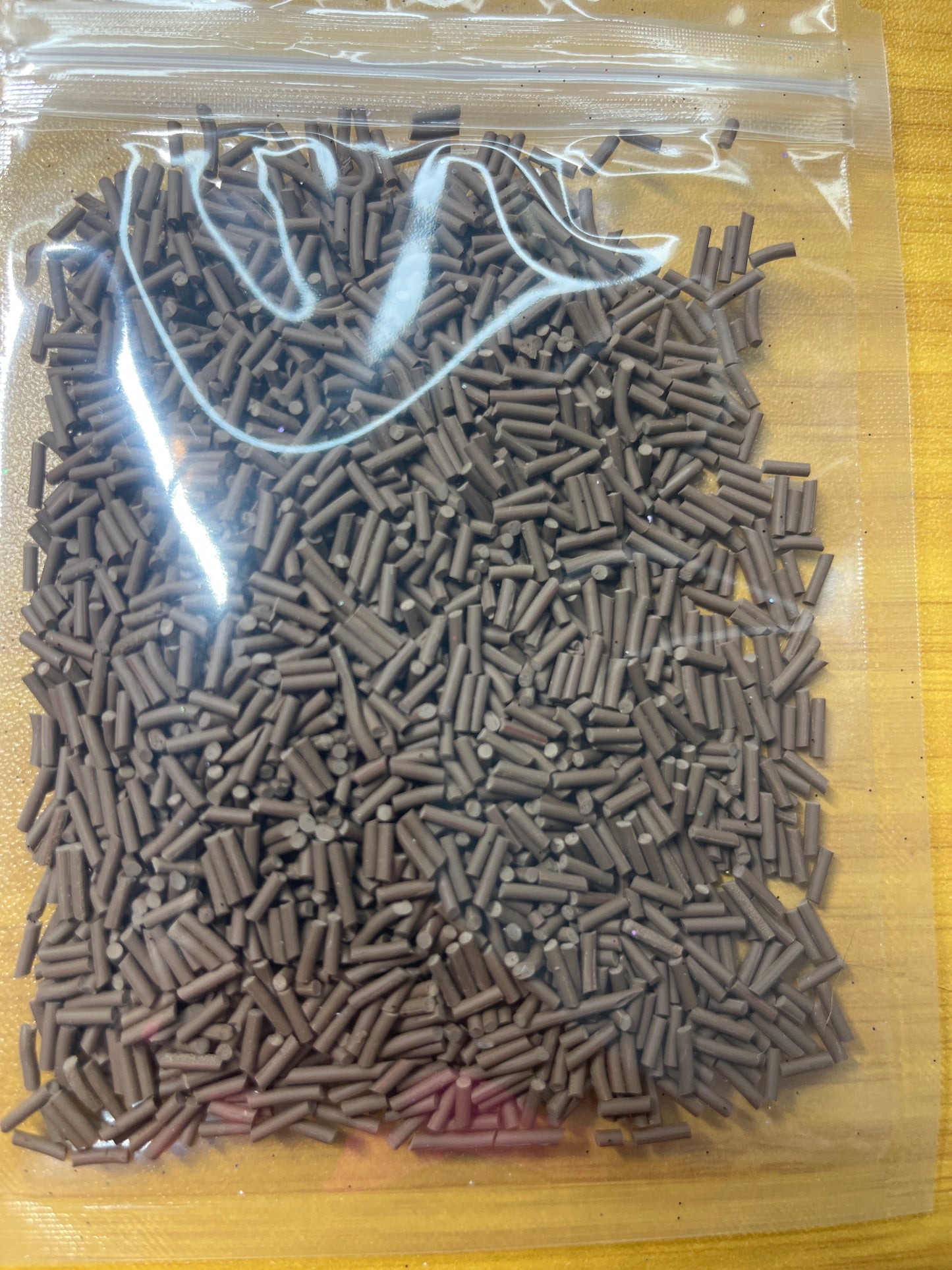 Brown sprinkles - polymer clays DISCO