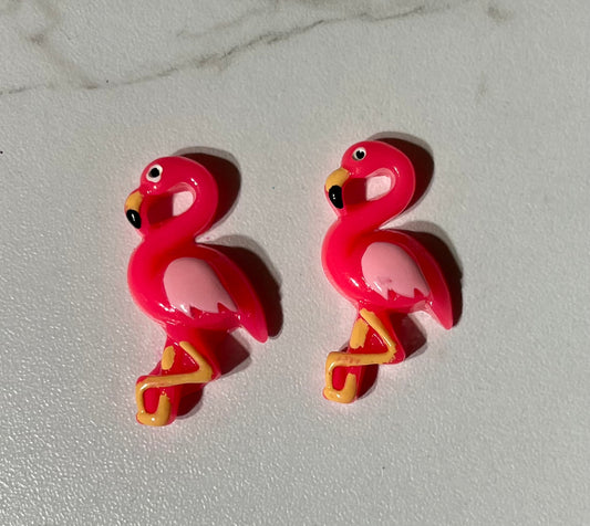 (2) Pink Flamingos
