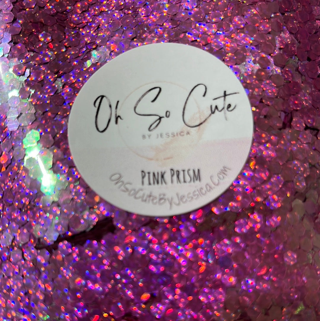 Pink Prism 3D Chunky Glitter