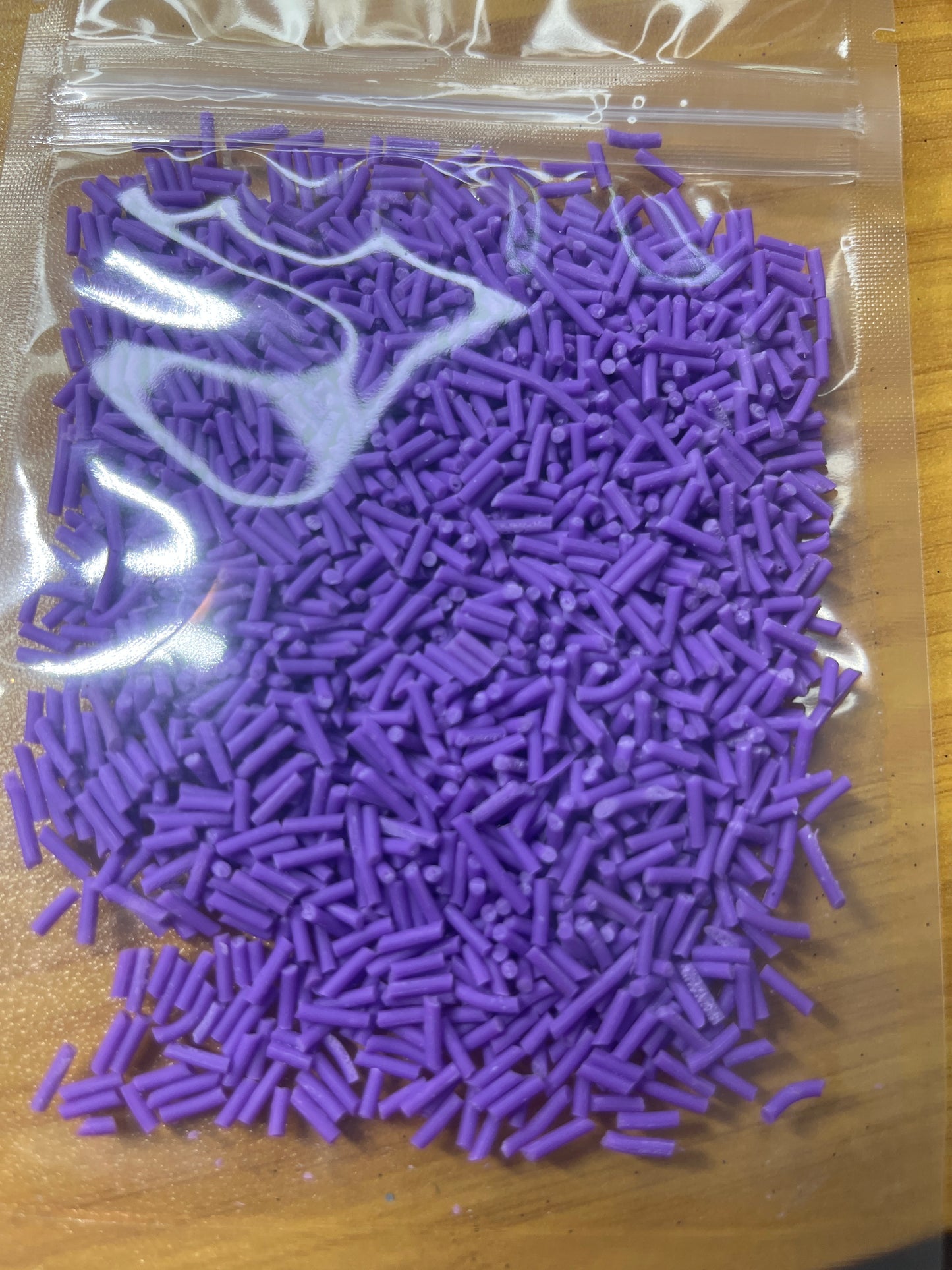 Dark Purple Sprinkles - polymer clays DISCO