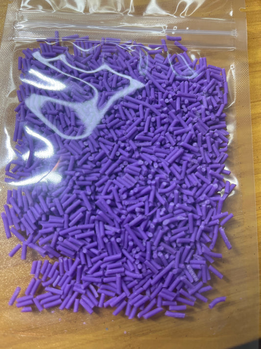 Dark Purple Sprinkles - polymer clays DISCO