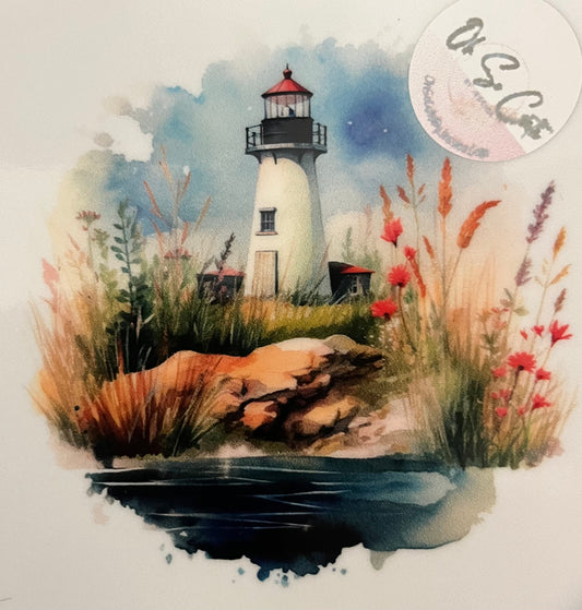 Lighthouse #4       4x4 White Boarder