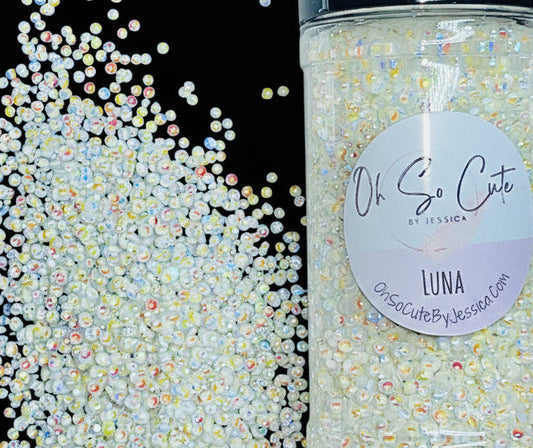 Luna — Opal, Pearl Chunky glitter only  -