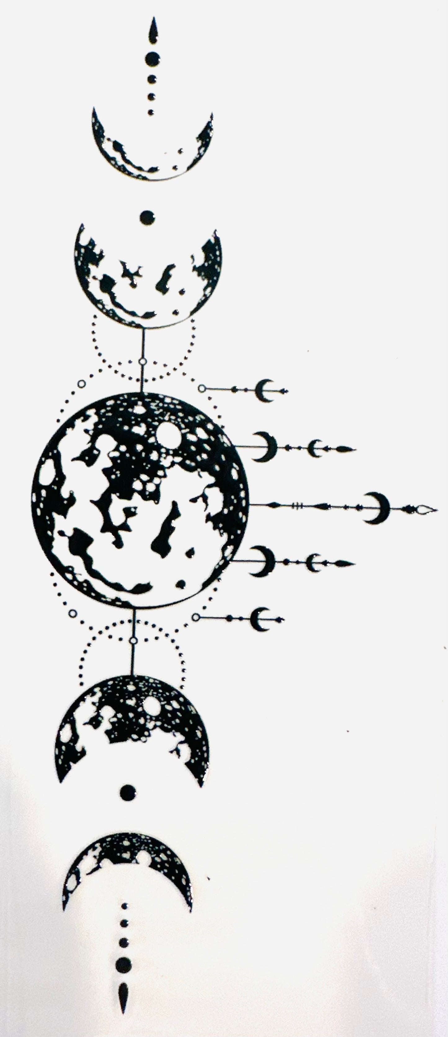 UVDTF moon 6.5” x 3”  1091