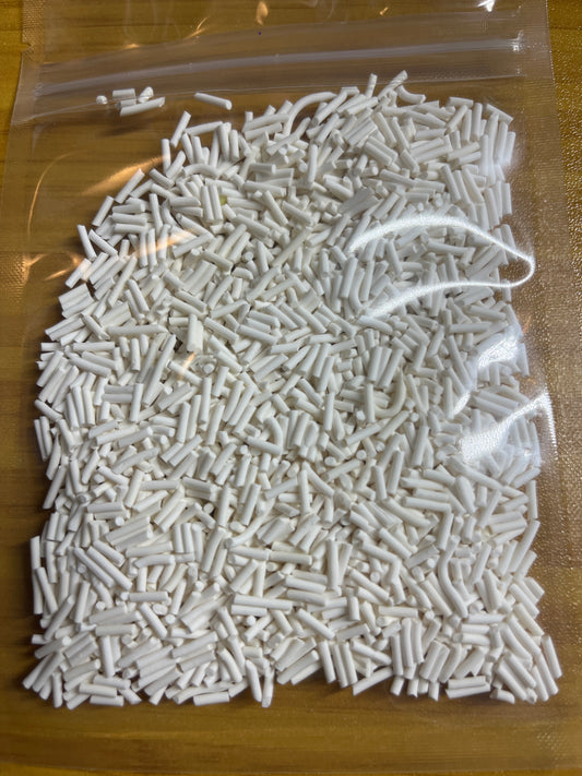 White Sprinkles - polymer clays DISCO