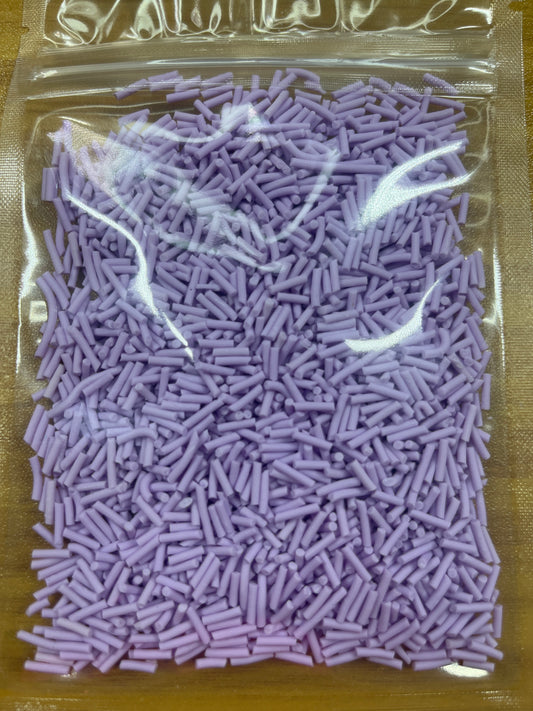 light purple sprinkles - polymer clays DISCO