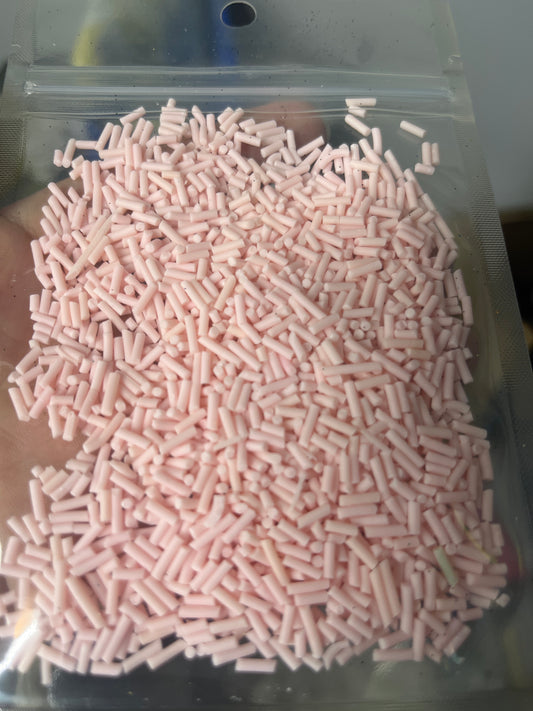 Light Pink Sprinkles - polymer clays DISCO
