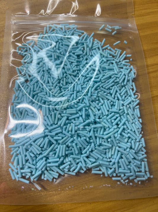 Light Blue sprinkles - polymer clays DISCO